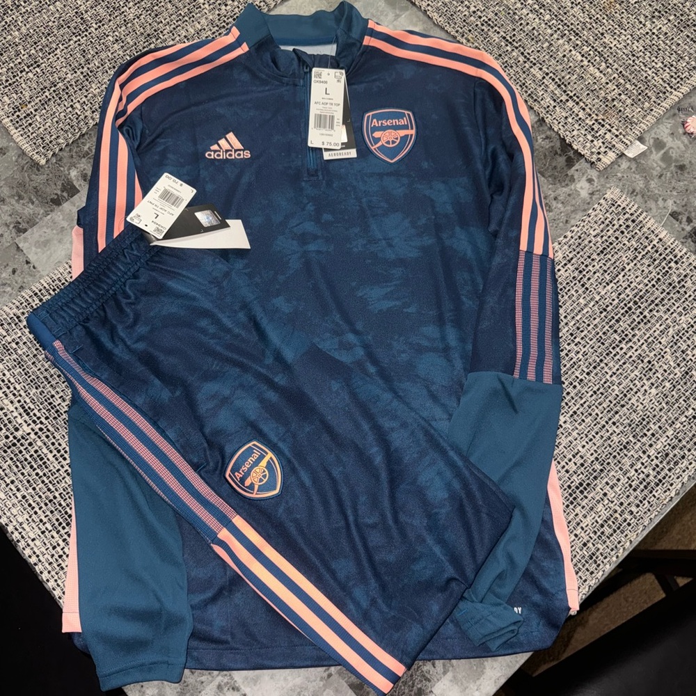 Adidas Arsenal FC 1/4 zip track suit